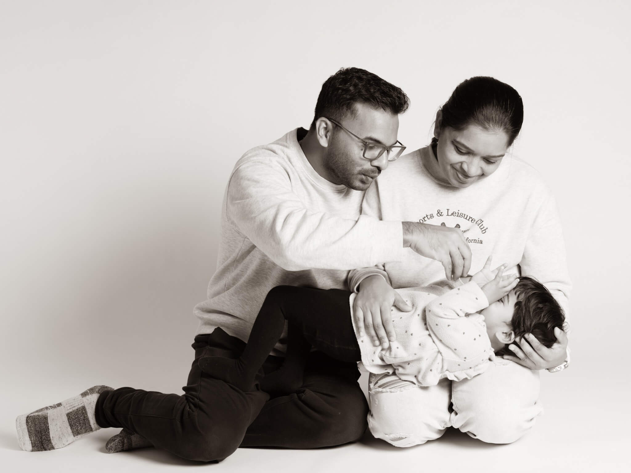 Family lifestyle photography session in Kitchener studio