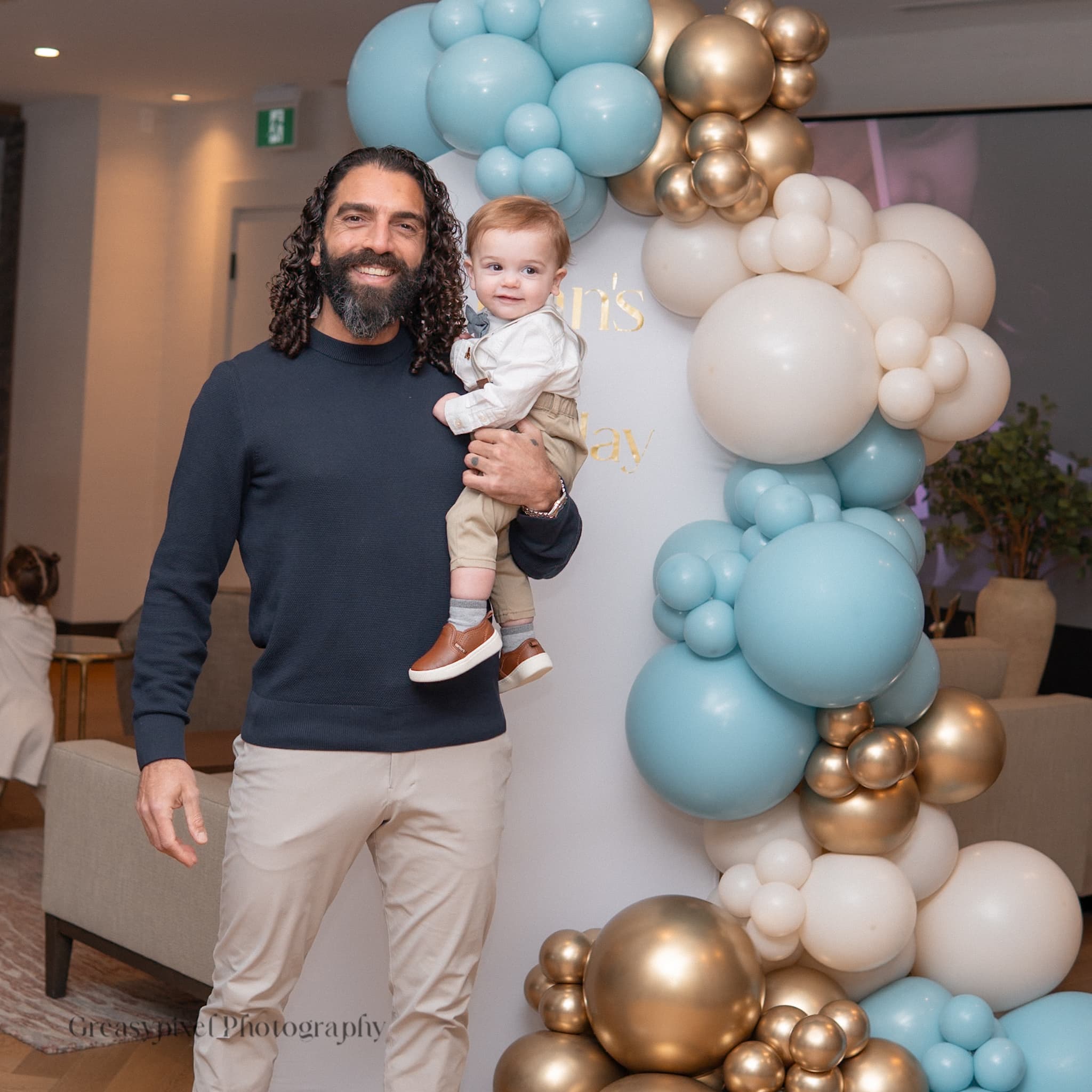 Event photography Kitchener - three generations at birthday