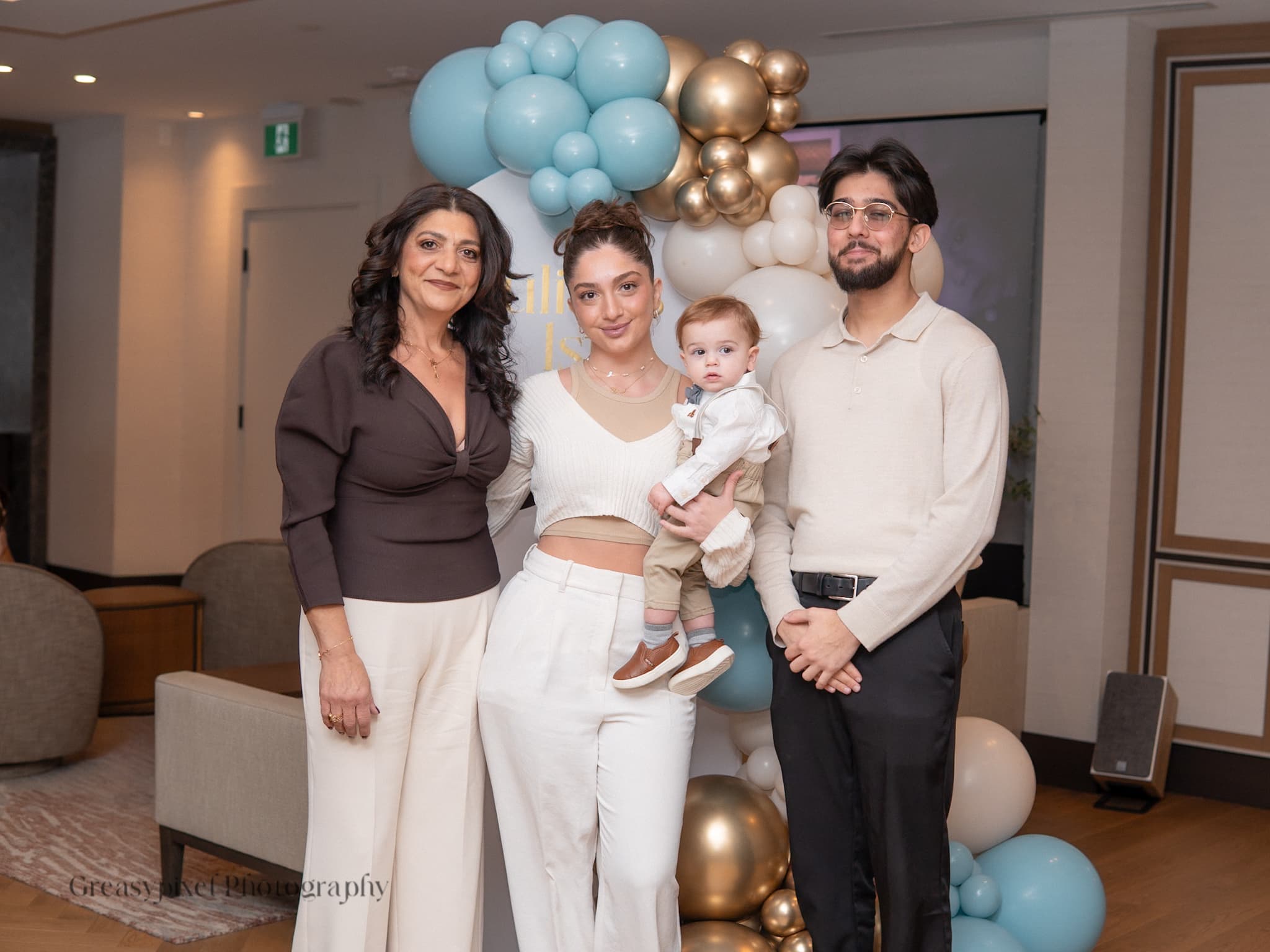 Birthday event photographer Cambridge - formal family portrait