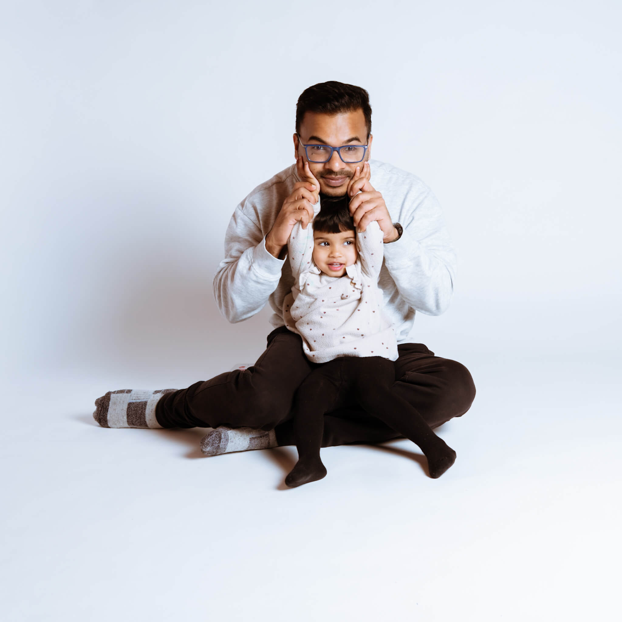 Playful father and son portrait by Greasypixel Photography